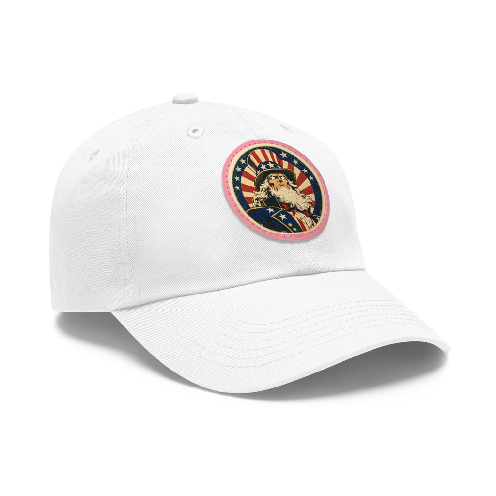 Uncle Sam Dad Hat | Leather Patch