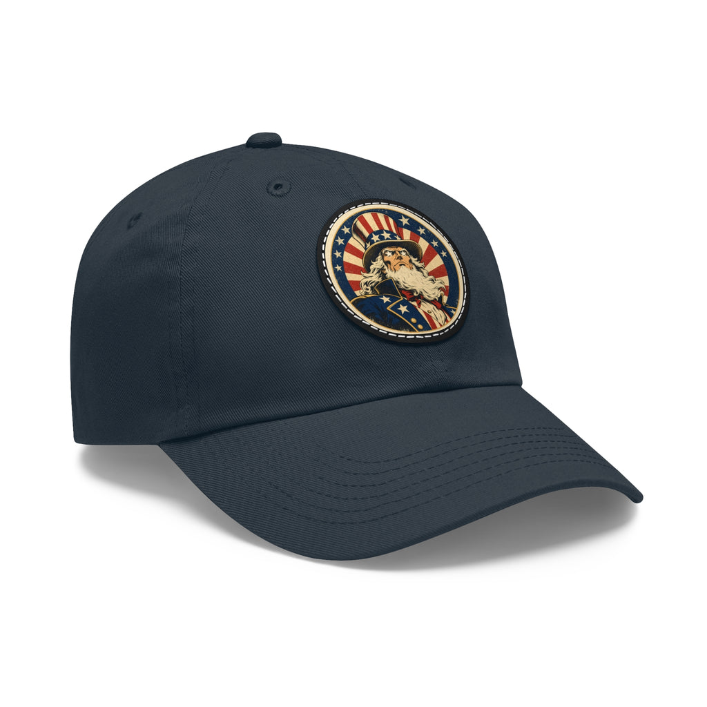 Uncle Sam Dad Hat | Leather Patch