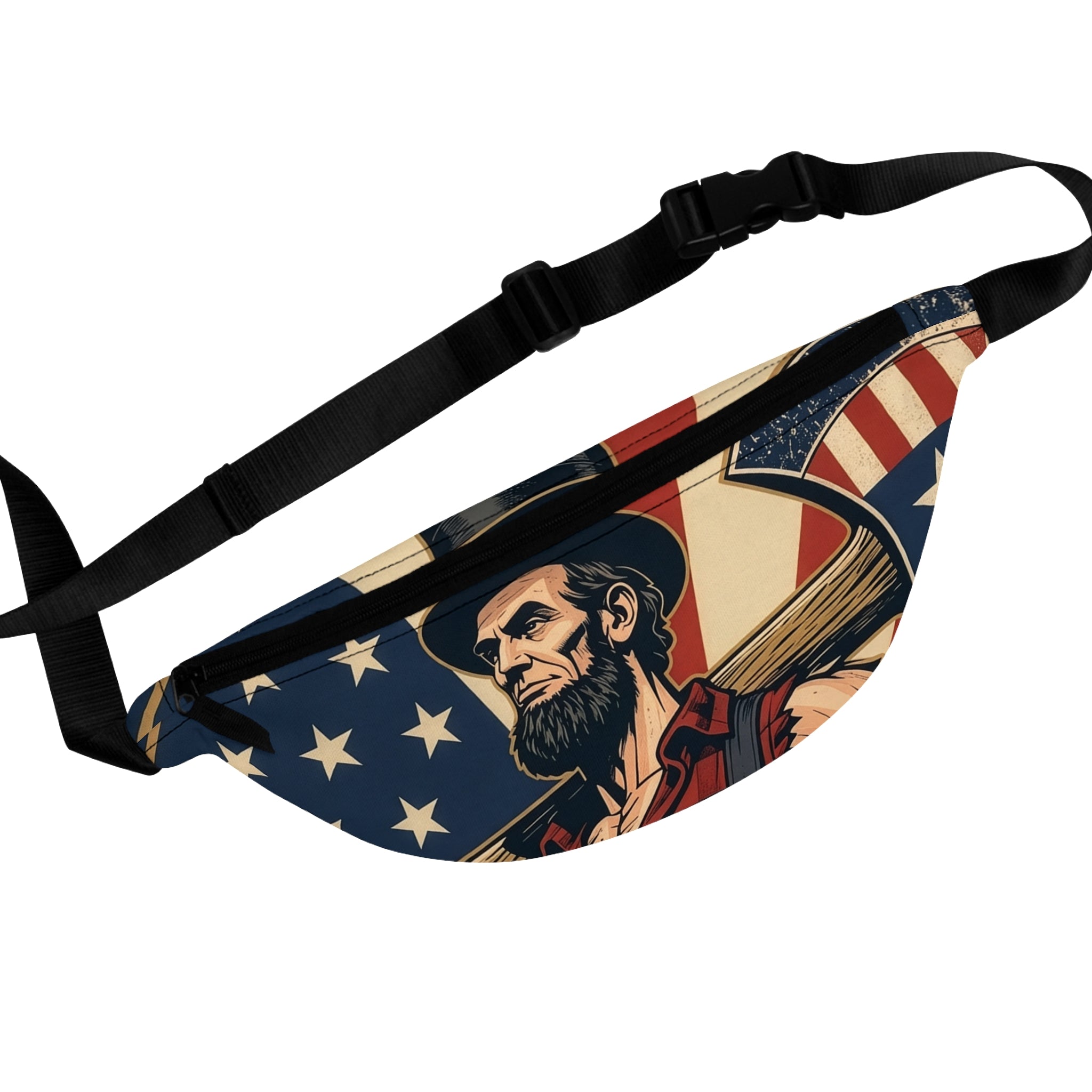 Lumberjack Abe Fanny Pack | Patriotic Waist Bag