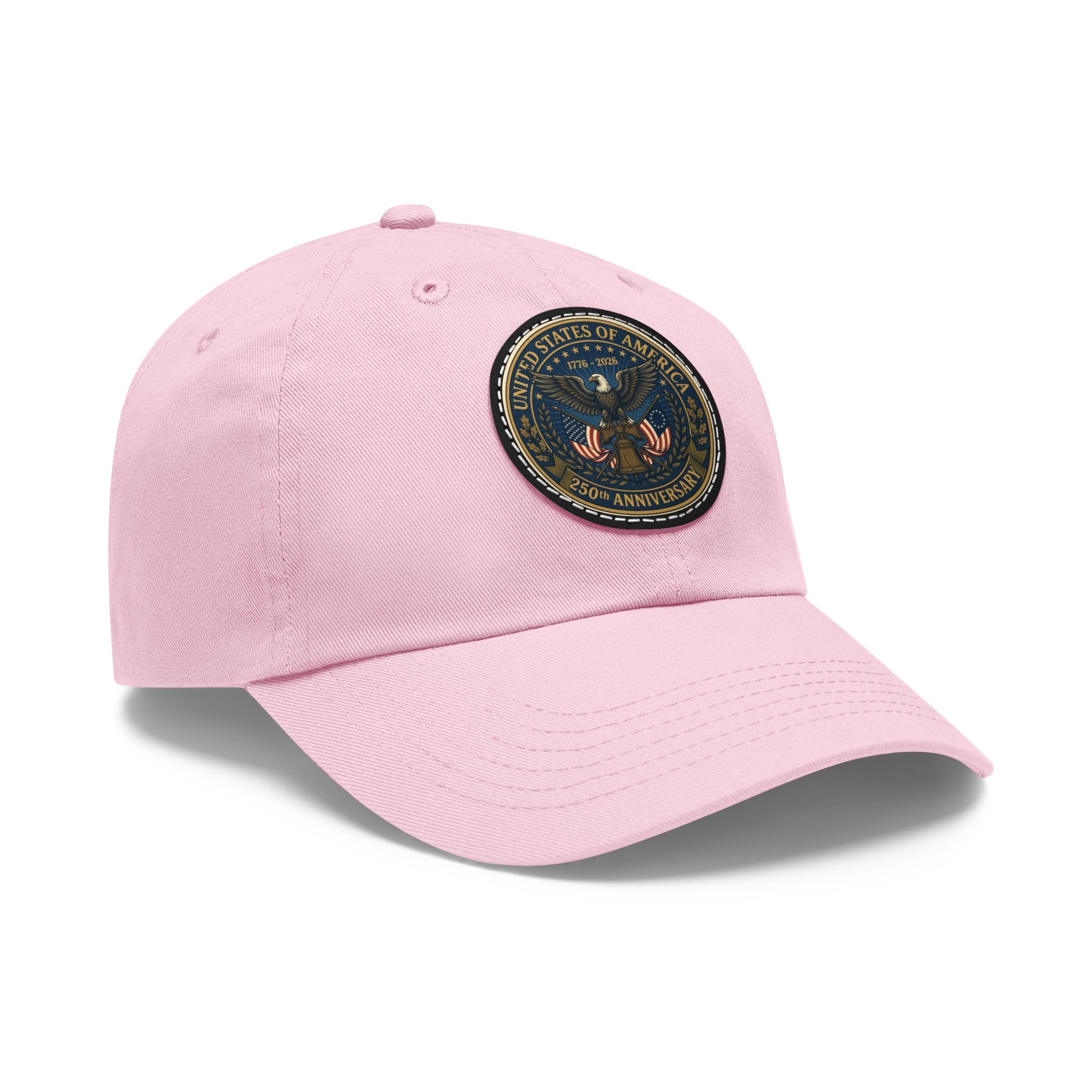 Happy Birthday America Dad Hat | Leather Patch