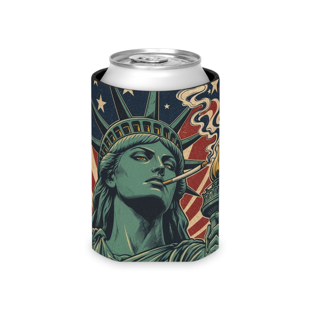 Lady Liberty Beer Koozie | Patriotic Can Cooler