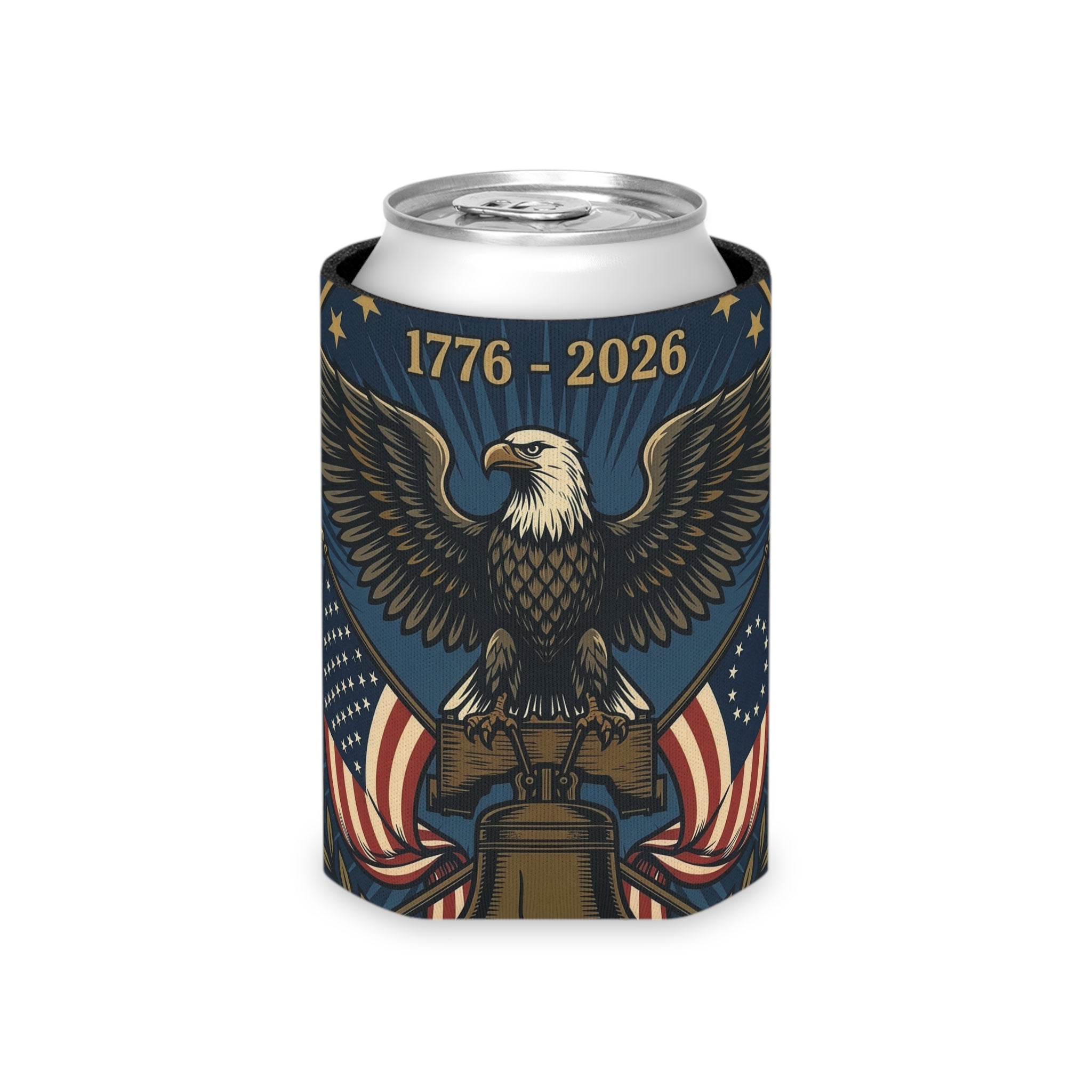 Liberty Eagle Beer Koozie | 250th Anniversary Can Cooler