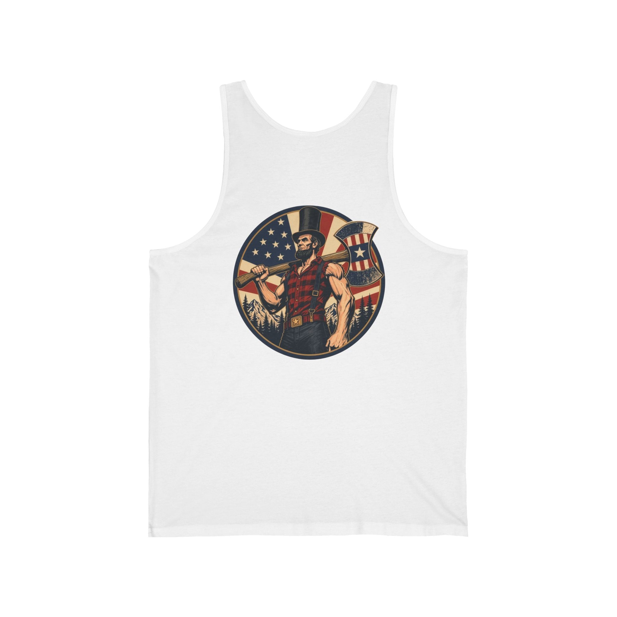 Lumberjack Abe Women's Tank Top | Patriotic Graphic Tank