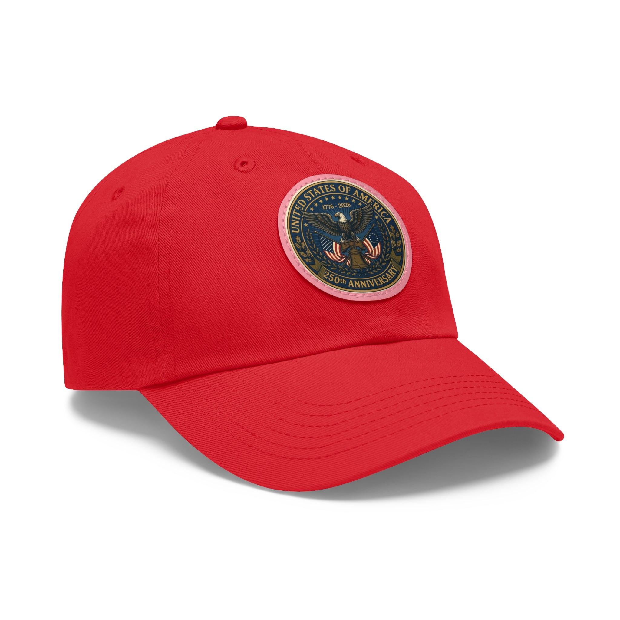 Happy Birthday America Dad Hat | Leather Patch