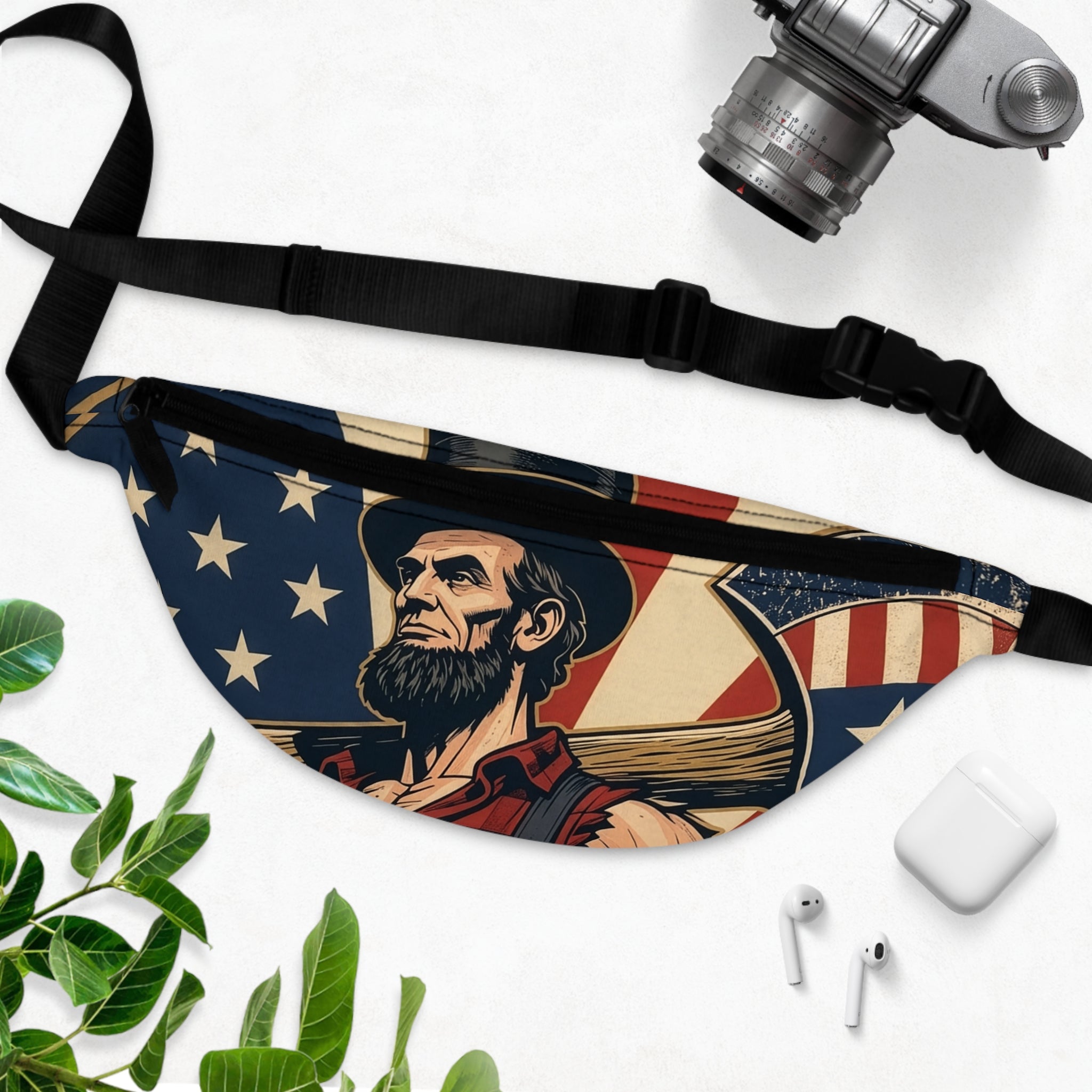 Lumberjack Abe Fanny Pack | Patriotic Waist Bag