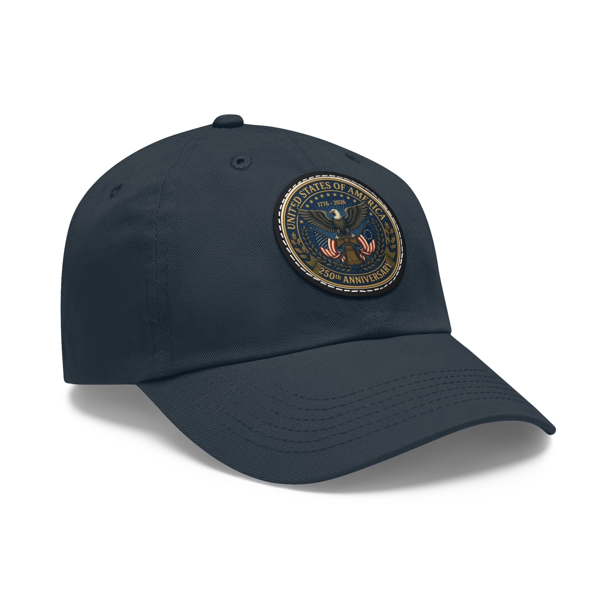 Happy Birthday America Dad Hat | Leather Patch