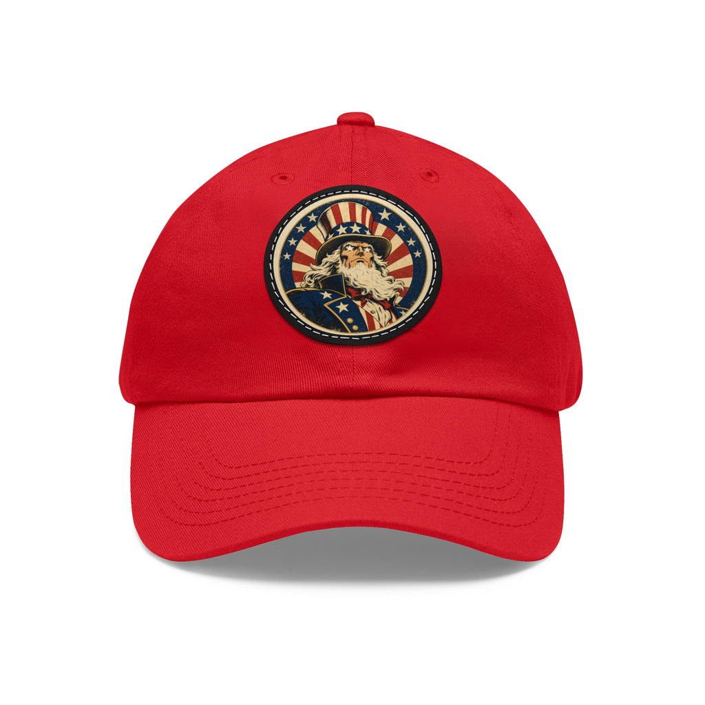 Uncle Sam Dad Hat | Leather Patch