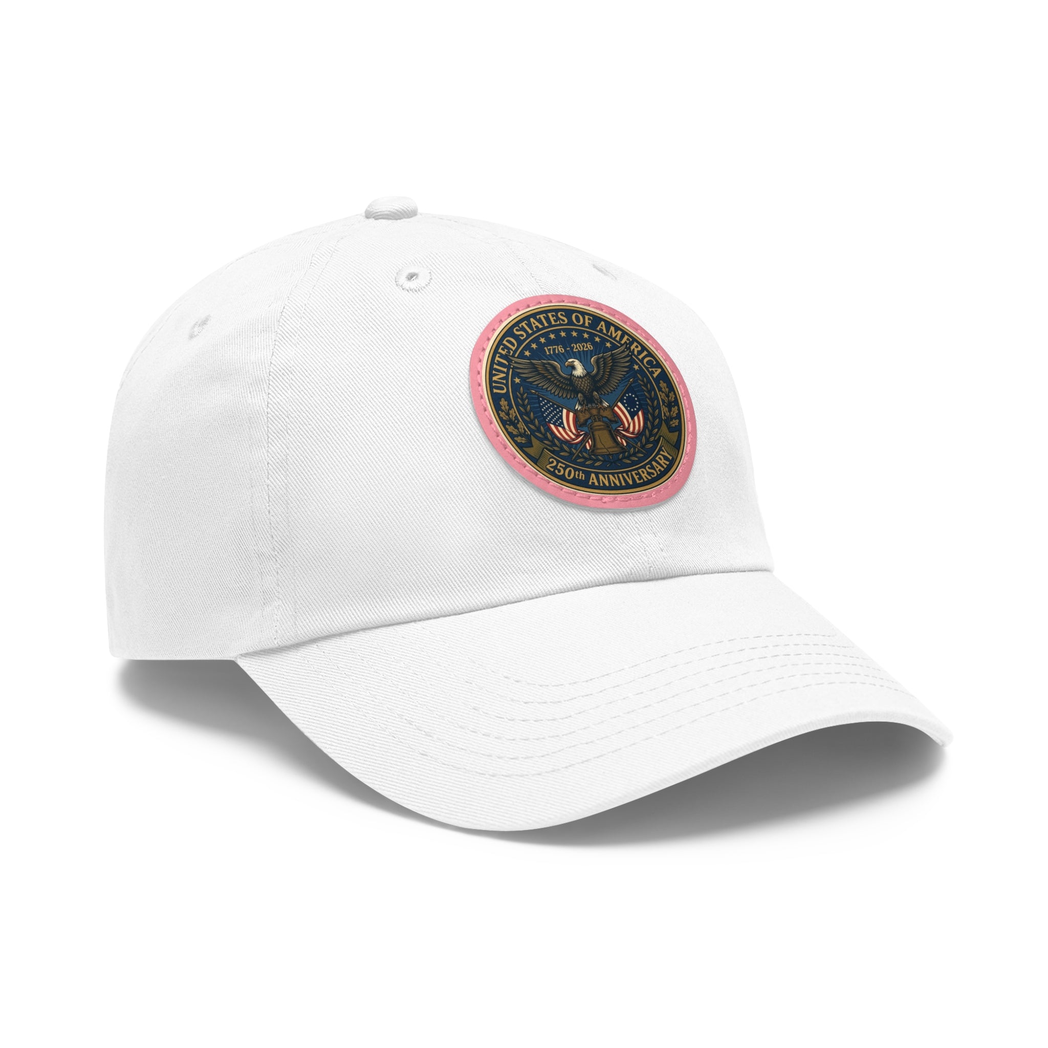 Happy Birthday America Dad Hat | Leather Patch