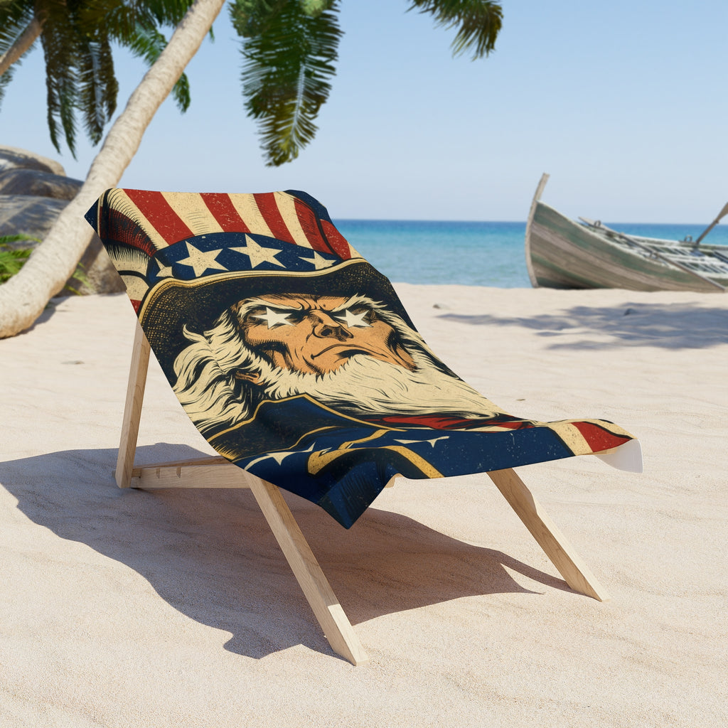 Uncle Sam Beach Towel | Patriotic July 4th Towel