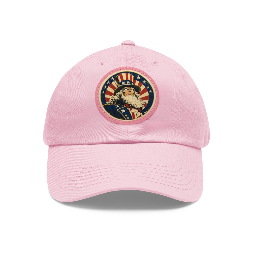 Uncle Sam Dad Hat | Leather Patch