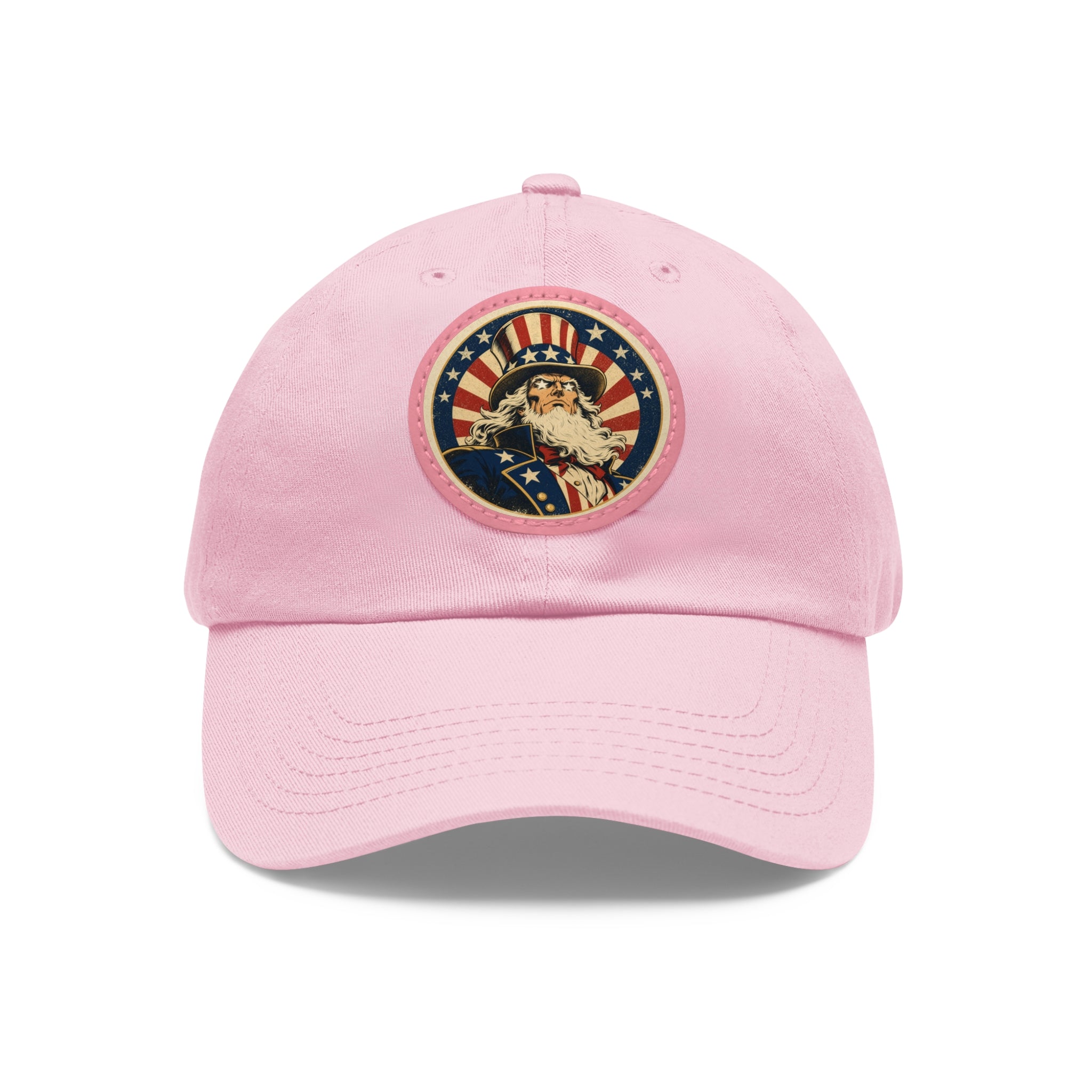 Uncle Sam Dad Hat | Leather Patch