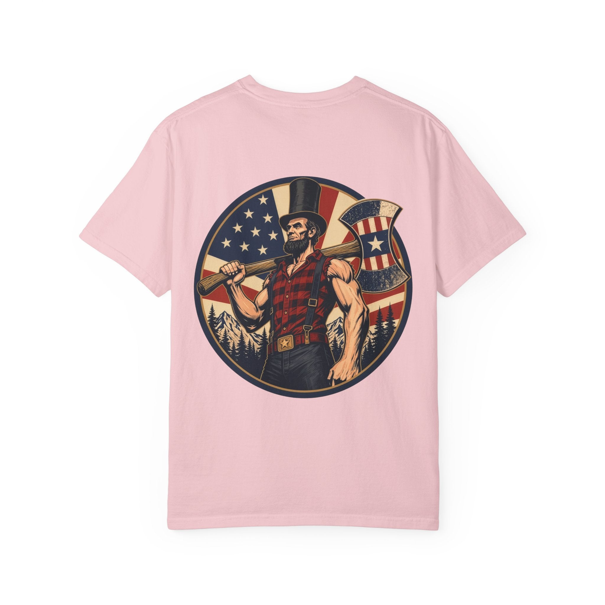 Lumberjack Abe T-Shirt | Patriotic Graphic Tee