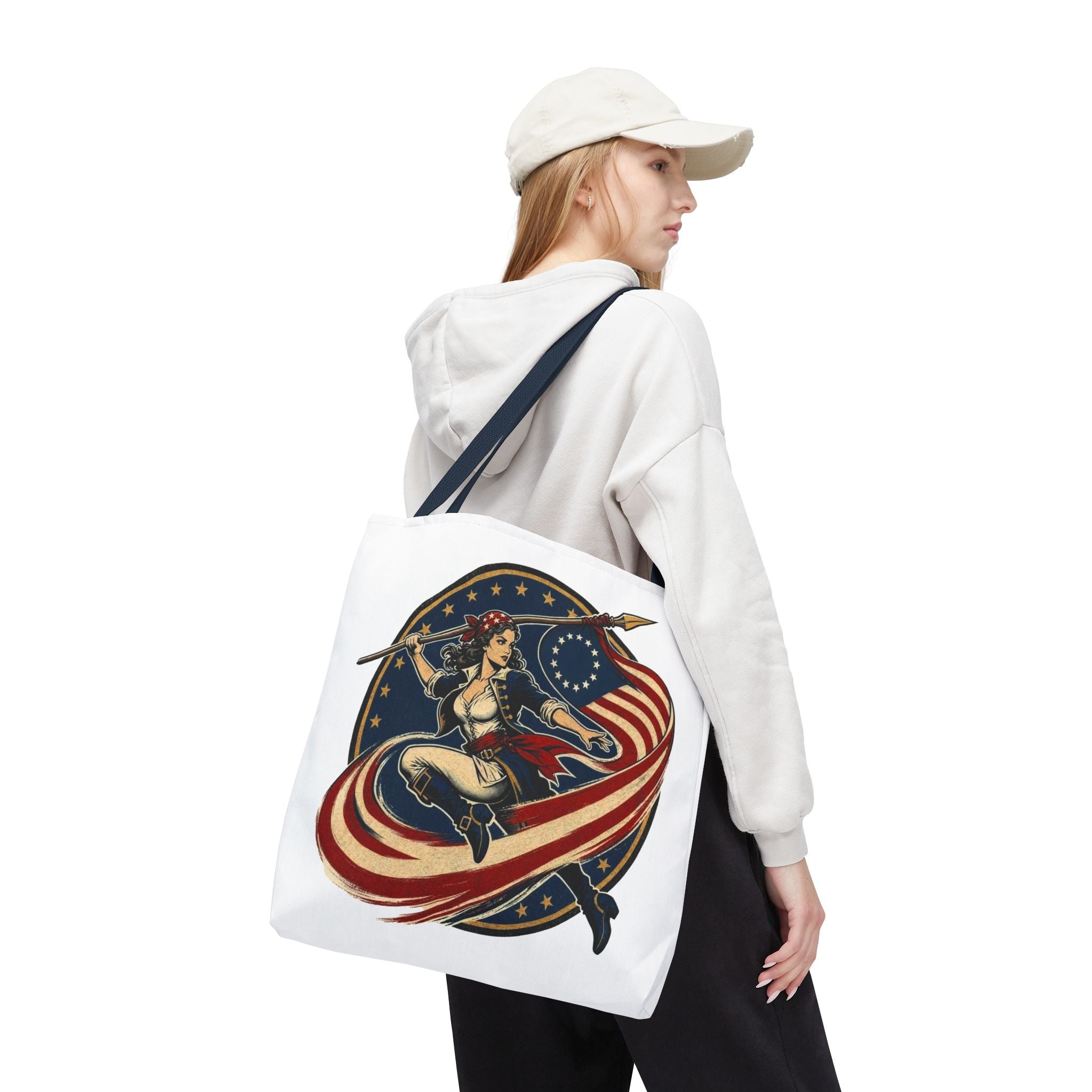 Betsy Ross Tote Bag | Patriotic Canvas Bag