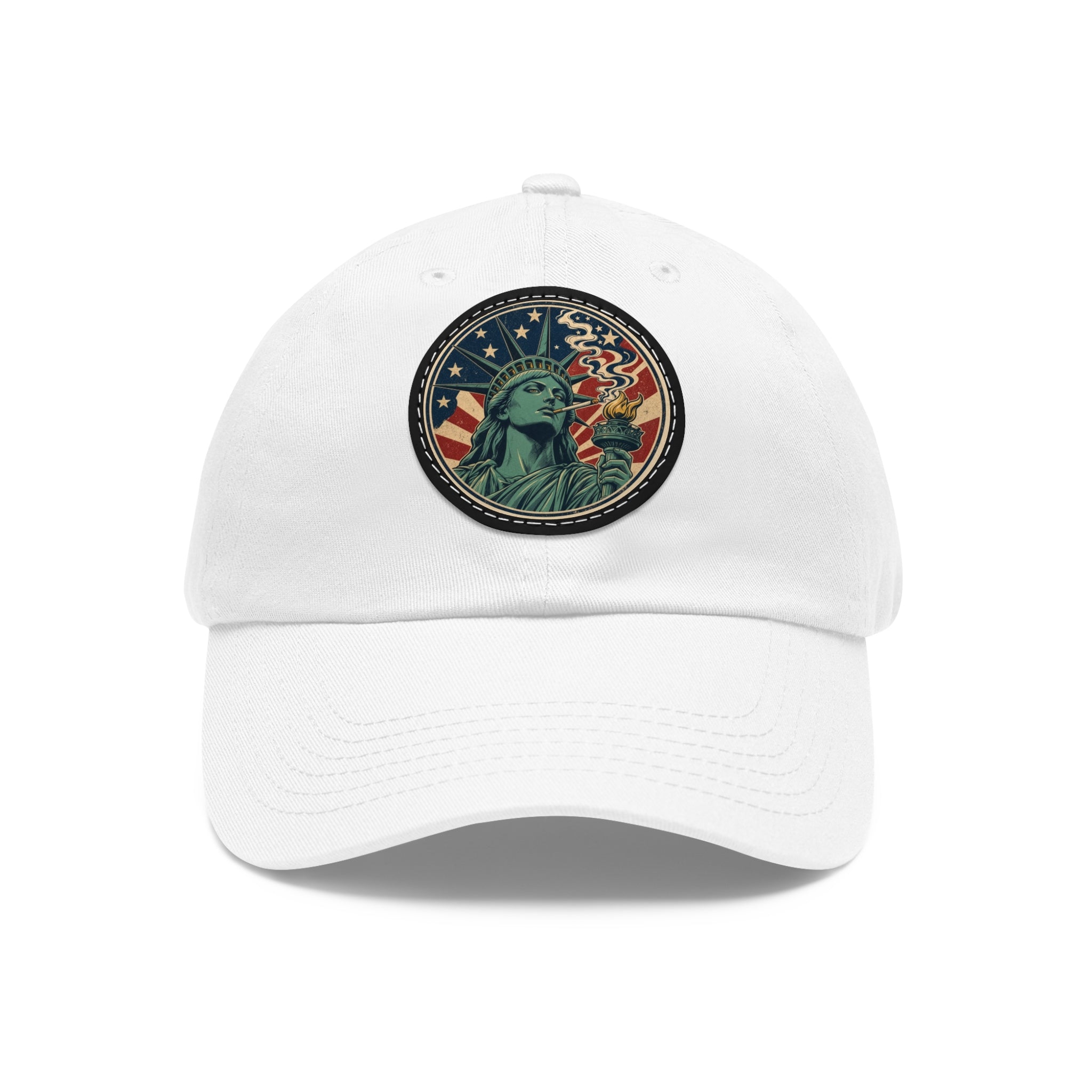 Statue of Liberty Dad Hat | Leather Patch