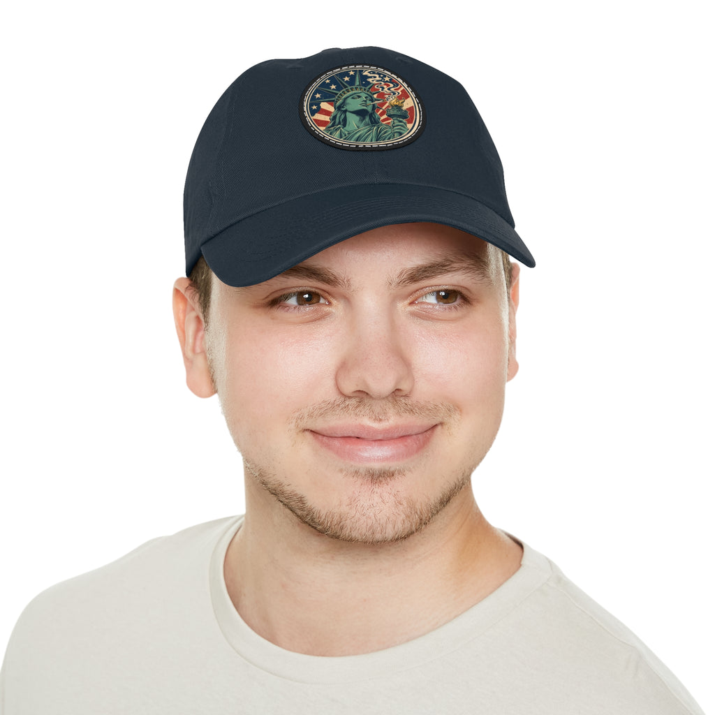Statue of Liberty Dad Hat | Leather Patch