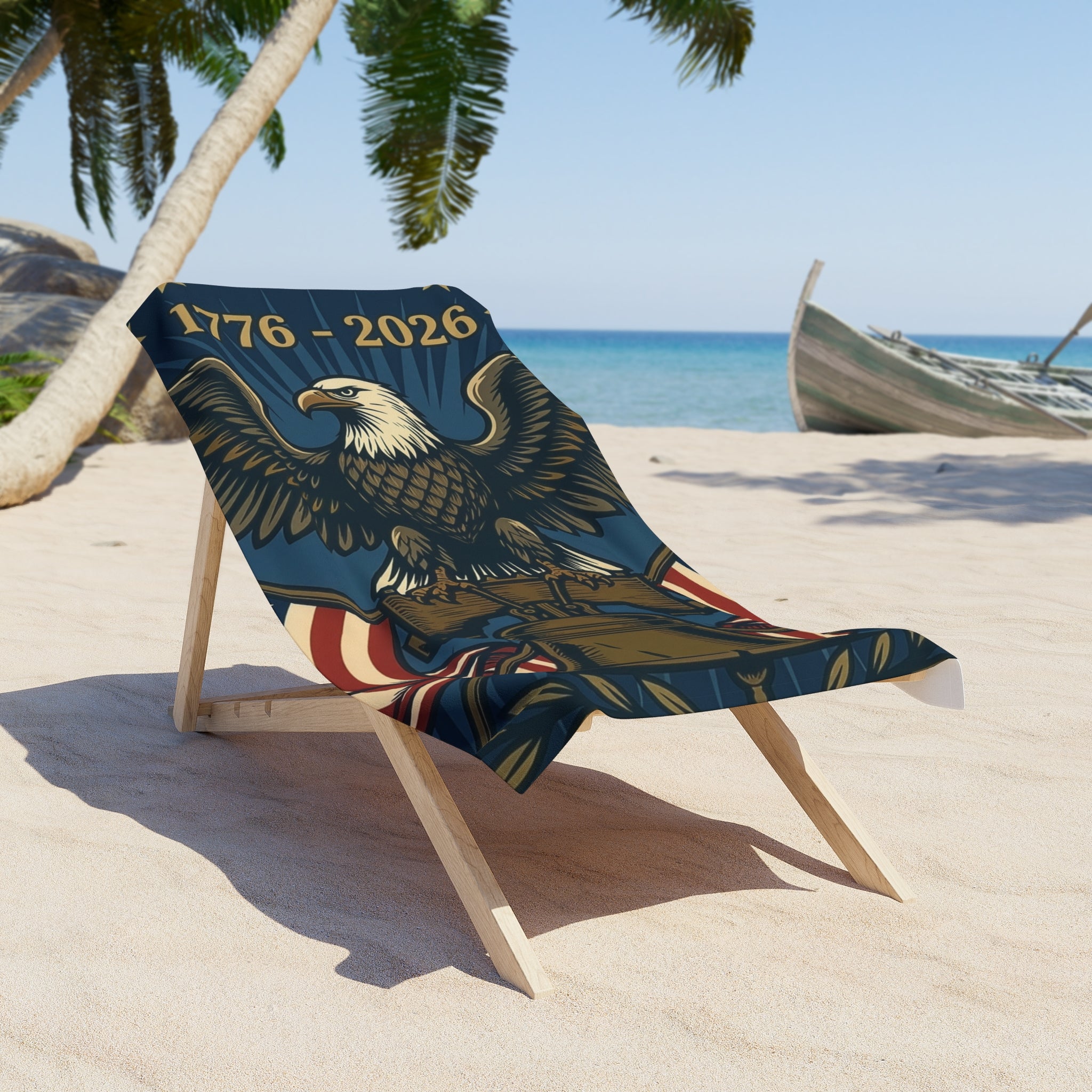 Liberty Eagle Beach Towel | 250th Anniversary Patriotic Towel