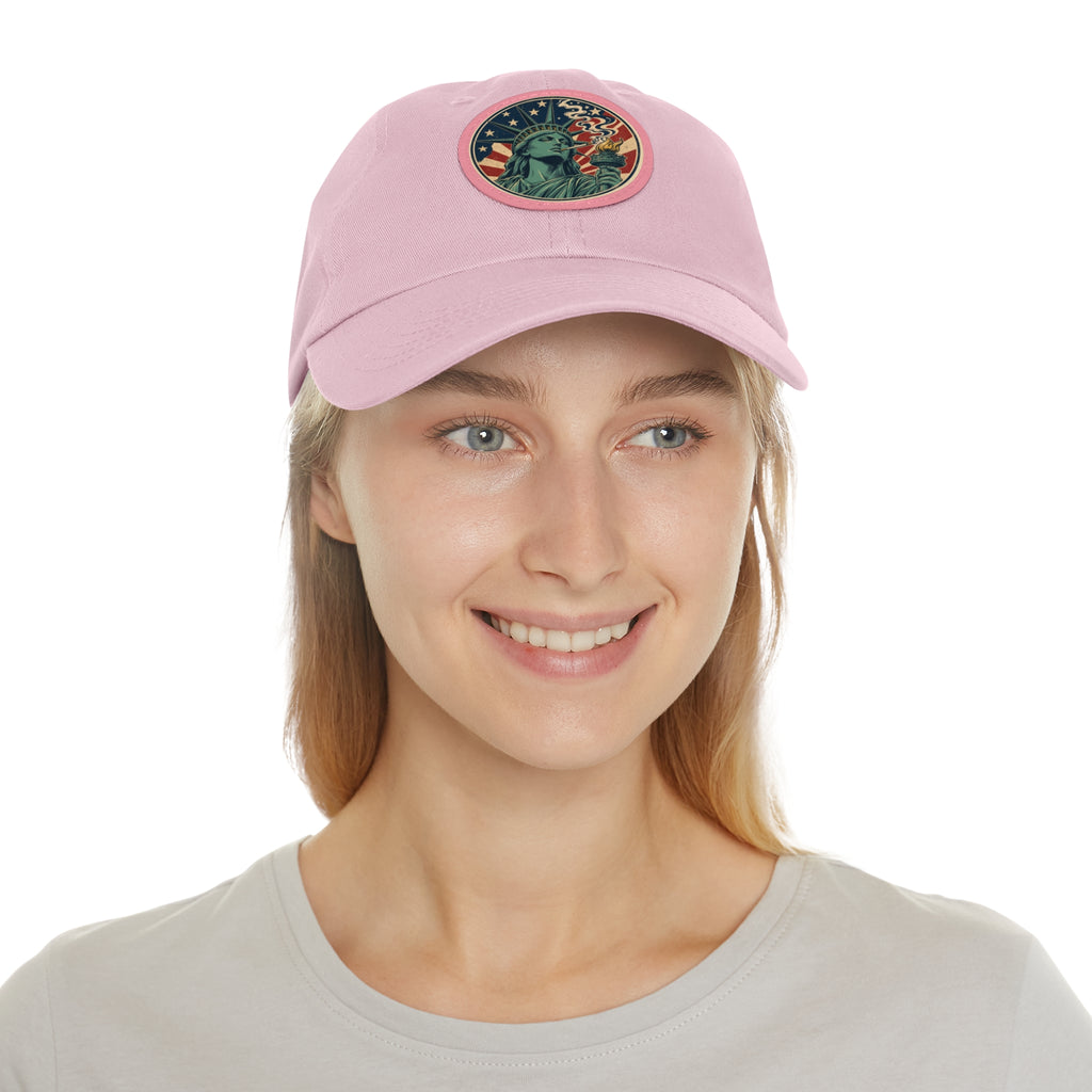 Statue of Liberty Dad Hat | Leather Patch