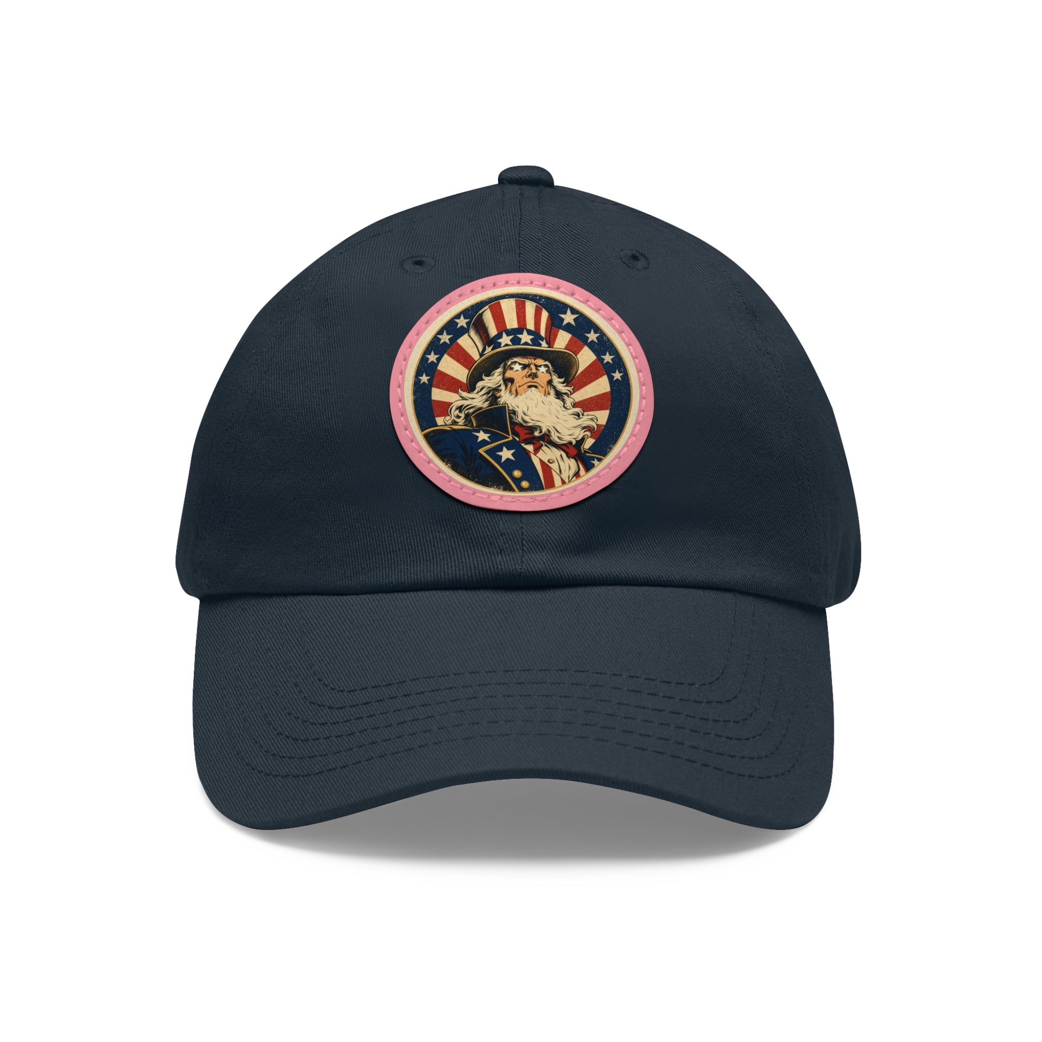 Uncle Sam Dad Hat | Leather Patch