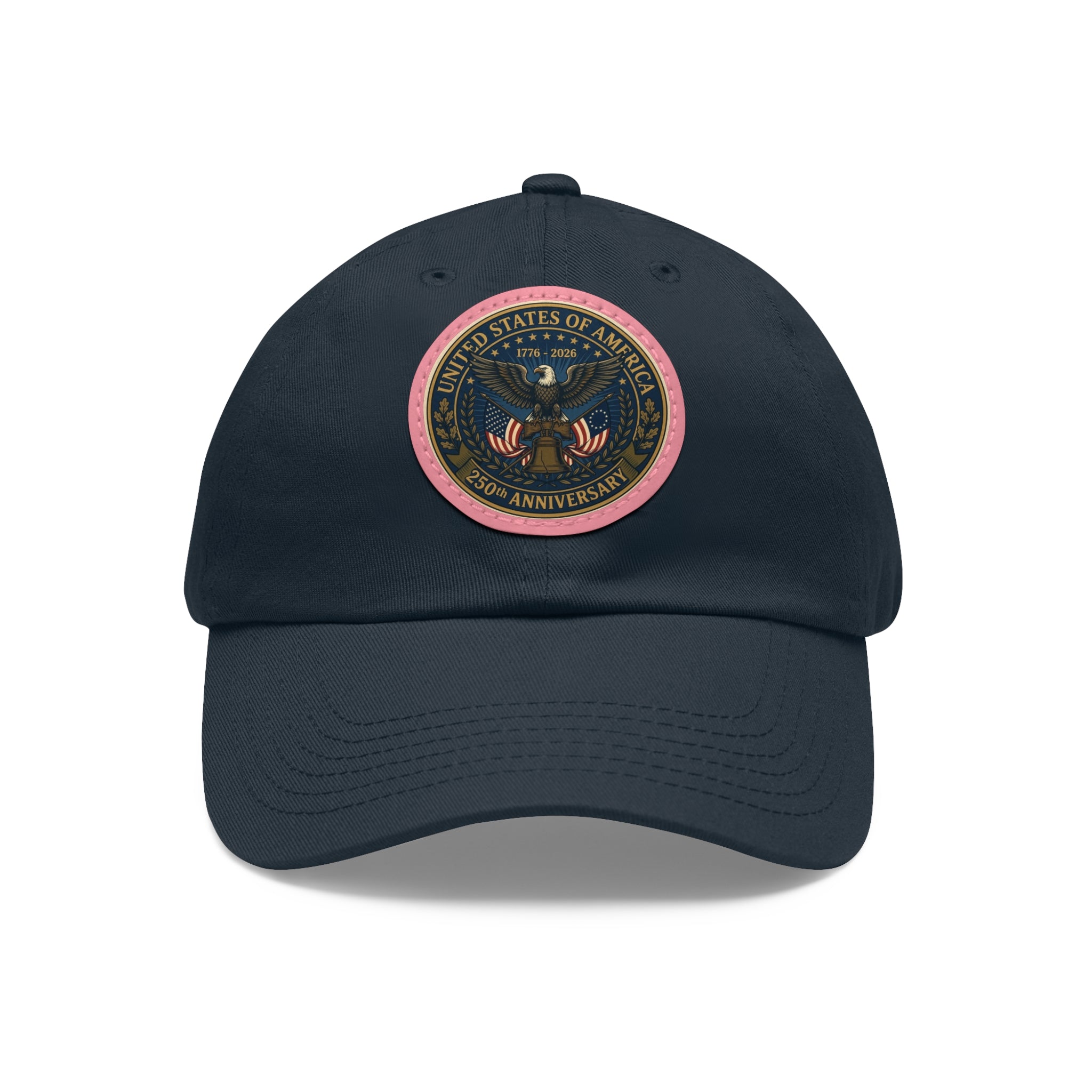 Happy Birthday America Dad Hat | Leather Patch