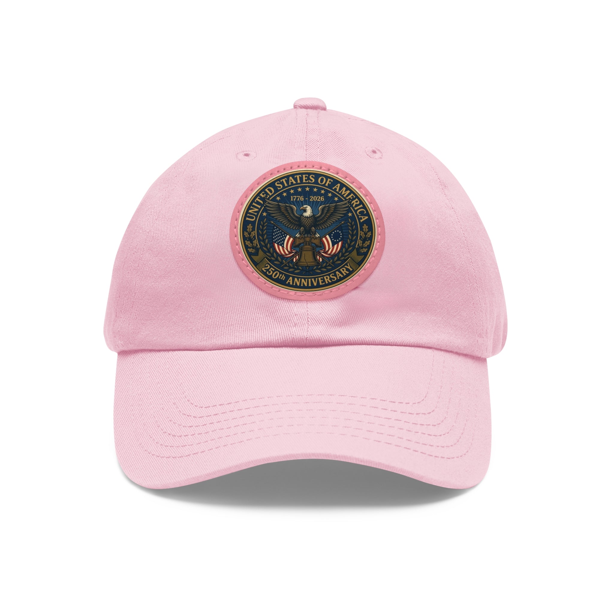 Happy Birthday America Dad Hat | Leather Patch