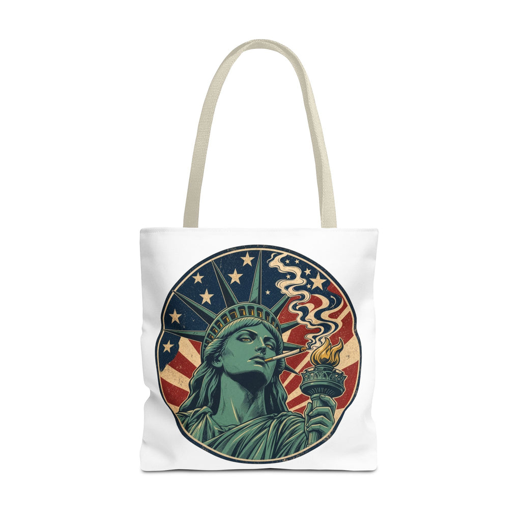 Lady Liberty Tote Bag | Patriotic Canvas Bag