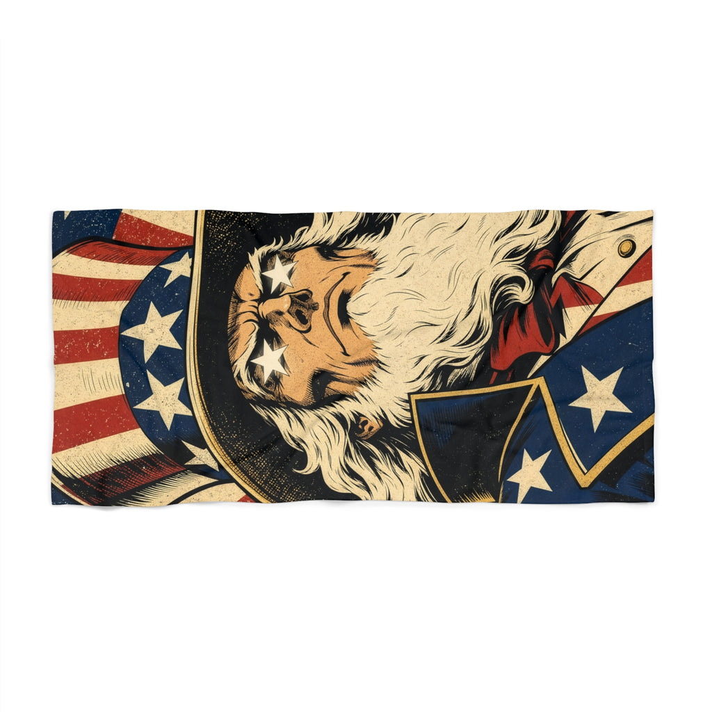 Uncle Sam Beach Towel | Patriotic July 4th Towel