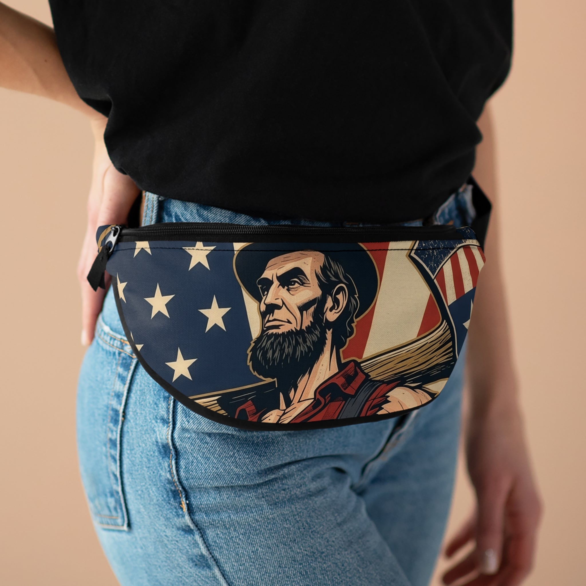 Lumberjack Abe Fanny Pack | Patriotic Waist Bag