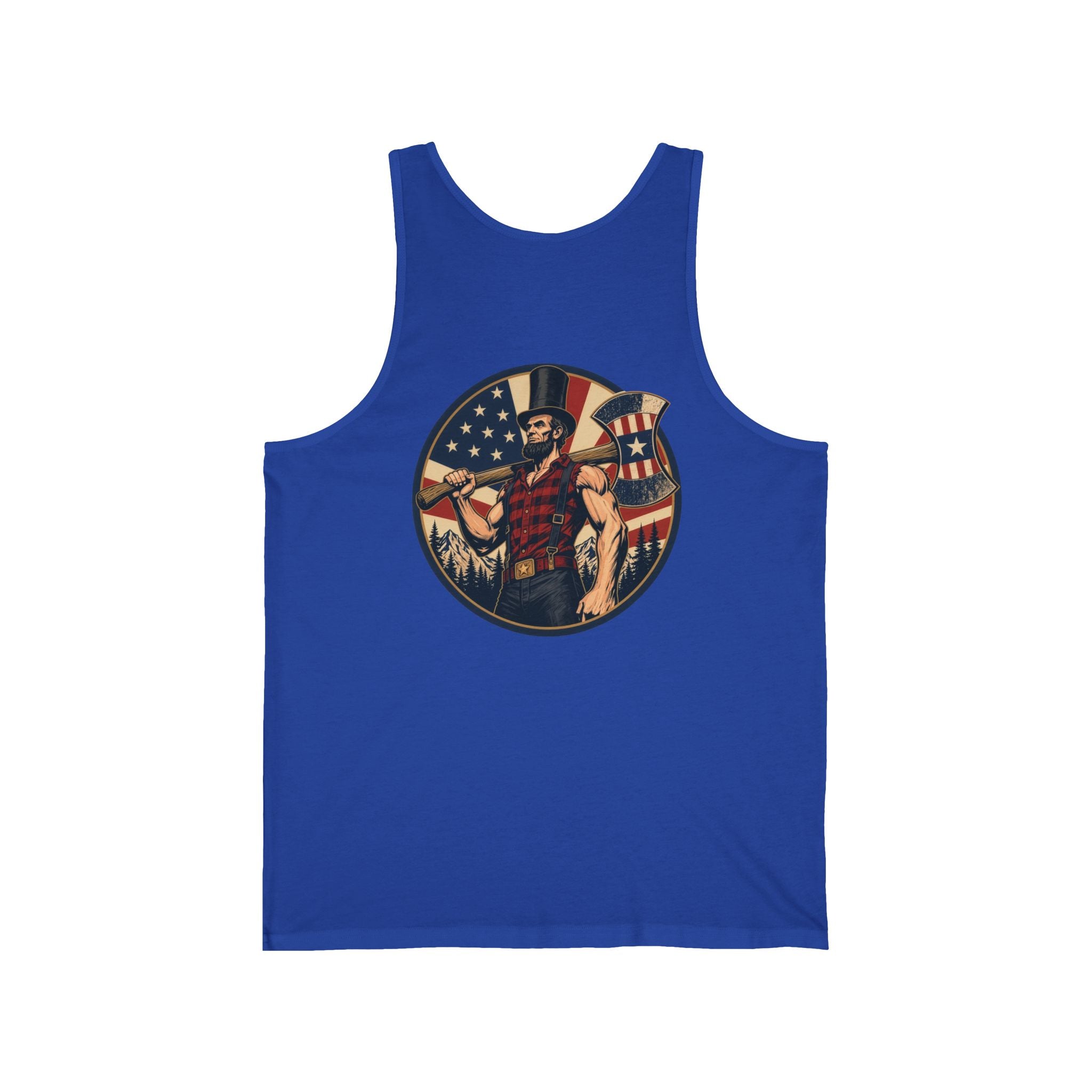 Lumberjack Abe Women's Tank Top | Patriotic Graphic Tank