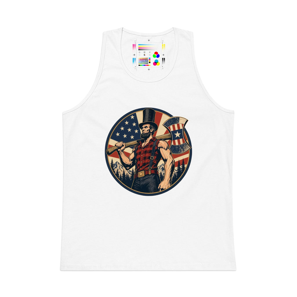 Lumberjack Abe Tank Top | Patriotic Graphic Tank