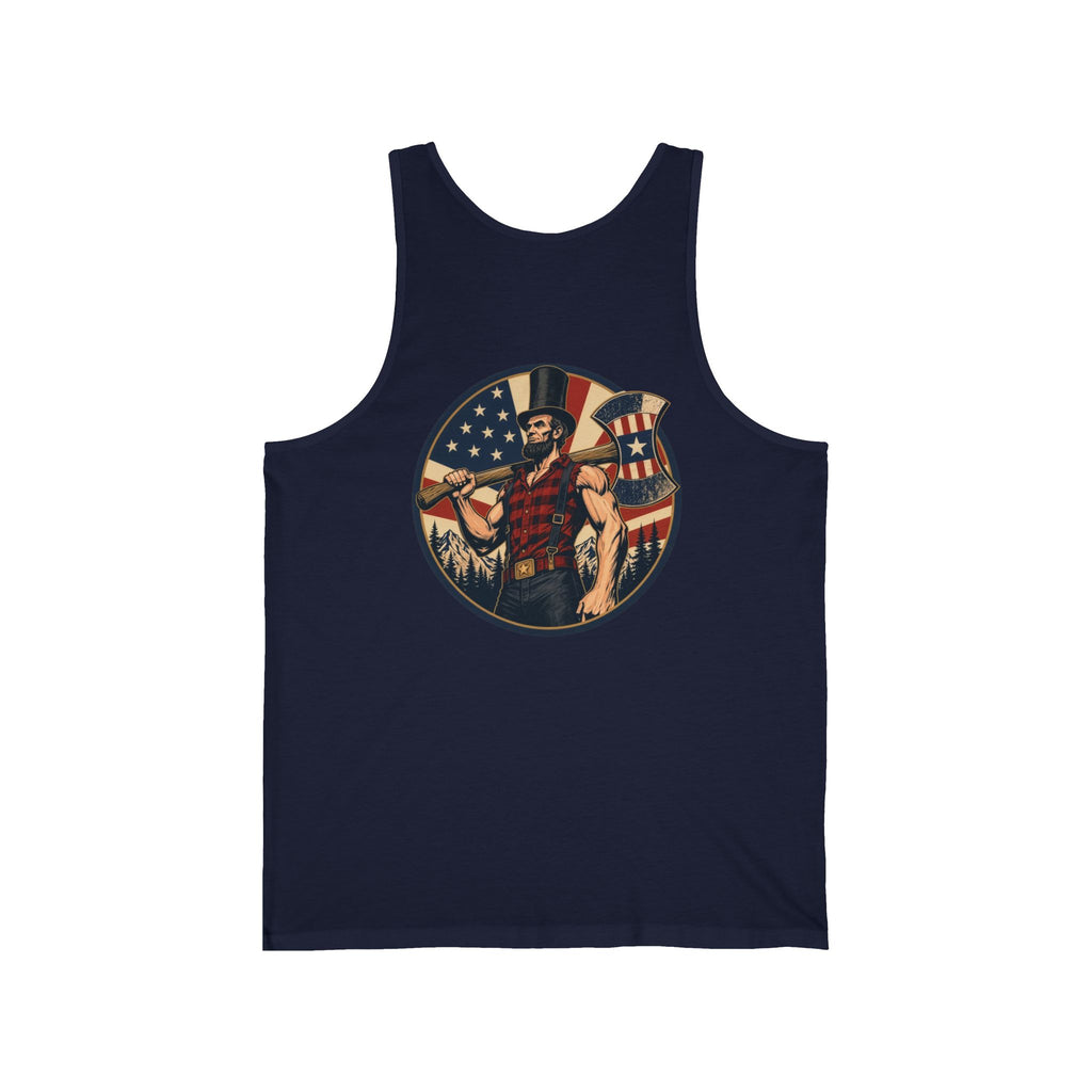 Lumberjack Abe Women's Tank Top | Patriotic Graphic Tank